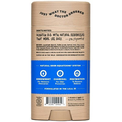 DR. SQUATCH Men;s Natural Solid Deodorant Fresh Falls 2.65oz - Imperfect Container by This is Beauty US