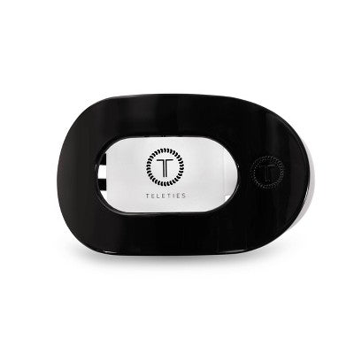 TELETIES Medium Flat Round Hair Clip Jet Black - New by This is Beauty US