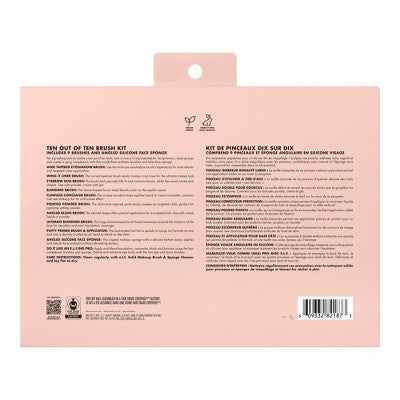 e.l.f. Ten Out of Ten Makeup Brush Set 10ct - New