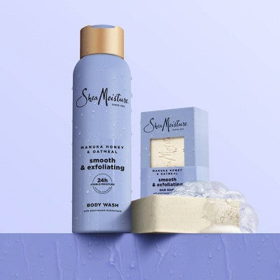 SheaMoisture Body Wash Smooth & Exfoliating Manuka Honey & Oatmeal with Plant-Based Moisturizers 18 fl oz - Imperfect Container by This is Beauty US