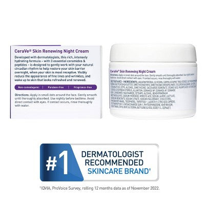 CeraVe Skin Renewing Night Cream Face Moisturizer 1.7 fl oz - Missing Box by This is Beauty US