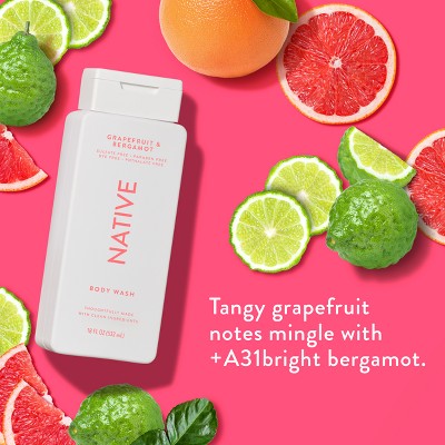 Native Body Wash for Women & Men Grapefruit & Bergamo Sulfate Free 18 fl oz - Imperfect Container by This is Beauty US