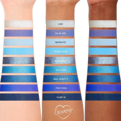 ColourPop 9-Pan Eyeshadow Palette Blue Moon 0.3oz - Missing Box by This is Beauty US