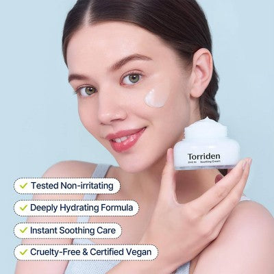 Torriden Dive-In Soothing Cream Korean Skincare for Calming and Deep Moisturization 2.7 fl oz - Missing Box by This is Beauty US