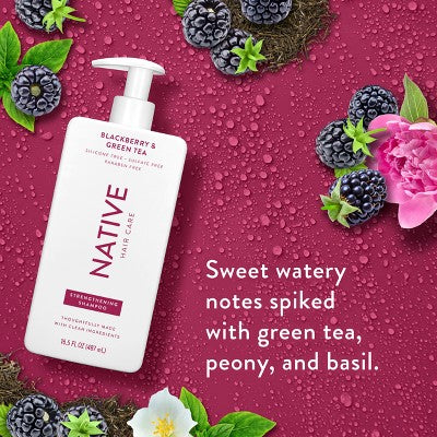 Native Blackberry & Green Tea Strengthening Hair Shampoo 16.5 fl oz - New by This is Beauty US
