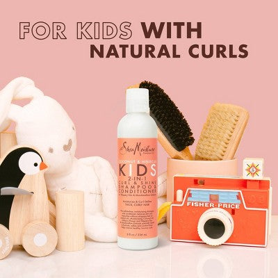 SheaMoisture Coconut and Hibiscus Kids 2-in-1 Shampoo & Conditioner For Thick Curly Hair 8 fl oz - New by This is Beauty US