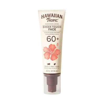 Hawaiian Tropic Sheer Touch Face Lotion Sunscreen SPF 60+ 2.5 fl oz - Imperfect Container
