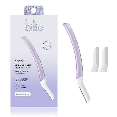 Billie Sparkle Dermaplaning Starter Kit Reusable Handle + 3 Refill Blades - Imperfect Box by This is Beauty US