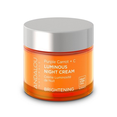 Andalou Naturals Purple Carrot and Vitamin C Luminous Night Cream 1.7oz - New by This is Beauty US