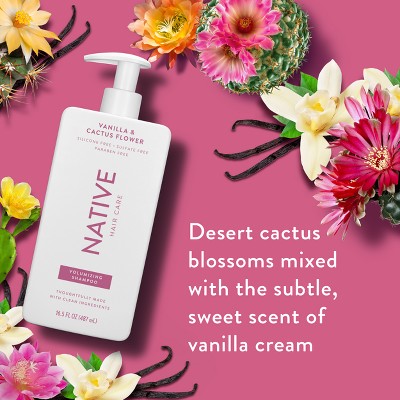 Native Fall Seasonal Vanilla & Cactus Flower Volumizing Shampoo 16.5 fl oz - Imperfect Container by This is Beauty US