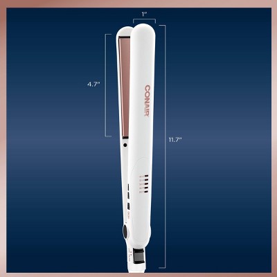 Conair Double Ceramic Flat Iron White 1" - Imperfect Box by This is Beauty US