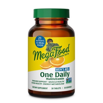 MegaFood Mens Multivitamin 40+ Immune Support 30ct - New DestGlow
