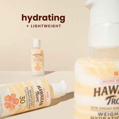 Hawaiian Tropic Silk Hydration Weightless Face Sunscreen SPF 30 1.7oz - Imperfect Container