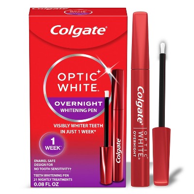Colgate Optic White Overnight Teeth Whitening Pen Gel 0.08 fl oz/21 Treatments - New by This is Beauty US