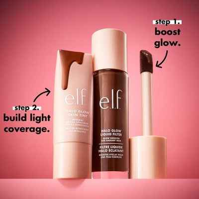 e.l.f. Halo Glow Liquid Filter Highlighter 6.5 Deep 1.06 fl oz - New