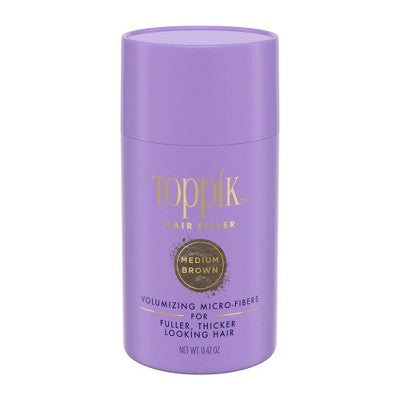 Toppik Hair Filler Volumizing Micro-Fibers - Medium Brown 0.42oz - Imperfect Container DestGlow