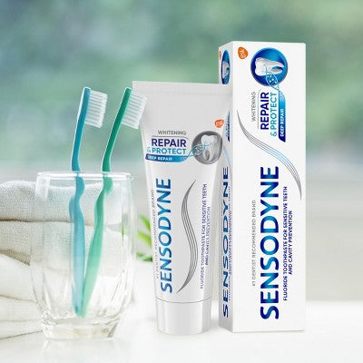 Sensodyne Whitening Repair and Protect 2pk Toothpaste - Imperfect Box by This is Beauty US