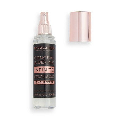 Makeup Revolution Fixing Spray Infinite 3.38 fl oz - Imperfect Container by This is Beauty US