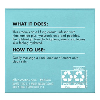 e.l.f. Holy Hydration! Face Cream 1.8oz - Imperfect Box by This is Beauty US
