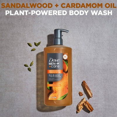 Dove Men+Care Restore Plant Based Body Wash Sandalwood & Cardamom Oil 26 fl oz - New by This is Beauty US