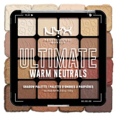 NYX Professional Makeup Ultimate Eyeshadow Palette Warm Neutrals 0.32oz - Imperfect Container by This is Beauty US