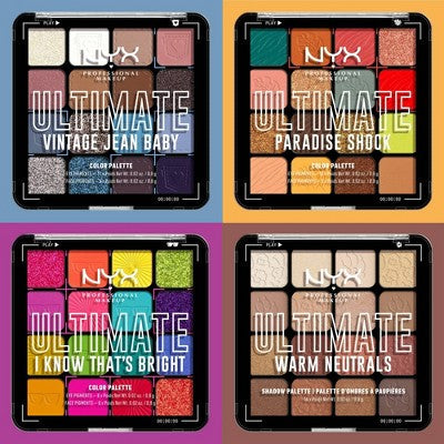 NYX Professional Ultimate Eyeshadow Palette Vintage Jean Baby 0.32oz - Imperfect Container DestGlow