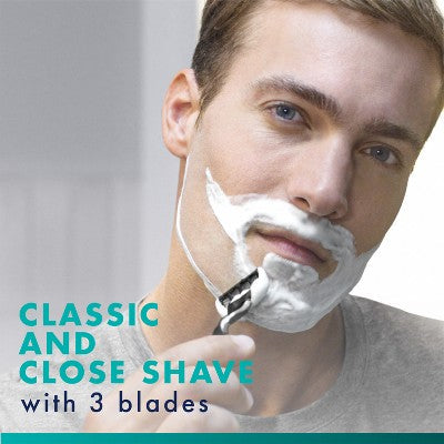 Gillette Mach3 Value Pack Razor Handle + 6 Blade Refills - Imperfect Box by This is Beauty US