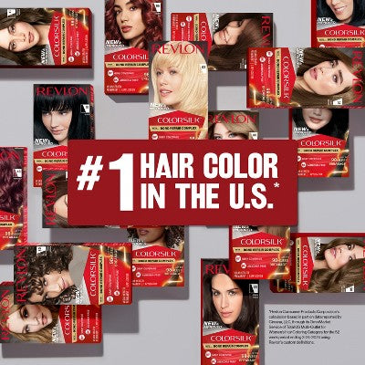 Revlon ColorSilk Permanent Hair Color with Bond Repair Complex 41 Medium Brown 4.4 fl oz - Imperfect Box by This is Beauty US