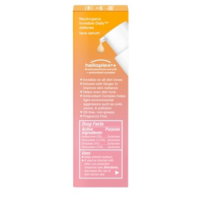 Neutrogena Invisible Daily Defense Sunscreen Face Serum SPF 60 1.7 fl oz - New by This is Beauty US