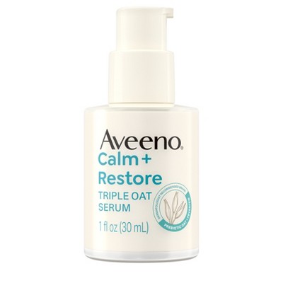 Aveeno Calm + Restore Triple Oat Hydrating Face Serum 1 fl oz - Imperfect Box DestGlow