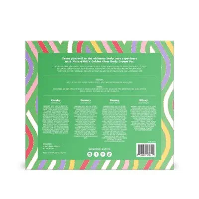 NatureWell Bath and Body Gift Sets Golden Glow 4ct - Imperfect Box