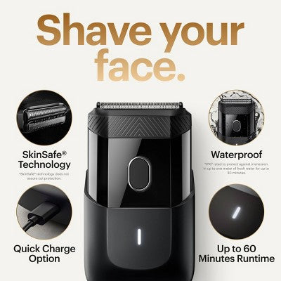 MANSCAPED The Handyman Compact Face Shaver Portable SkinSafe - Imperfect Box by This is Beauty US