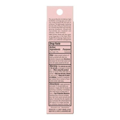 e.l.f. Halo Glow Skin Tint Light Coverage Foundation Mineral SPF 50 5 Light Warm 1 fl oz - Imperfect Box DestGlow