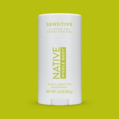 Native Sensitive Solid Deodorant for Women & Men Aloe & Green Tea Aluminum & Baking Soda Free 2.65oz - Imperfect Container by This is Beauty US