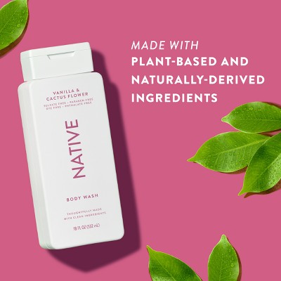Native Body Wash Vanilla & Cactus Flower Sulfate Free 18 fl oz - Imperfect Container by This is Beauty US