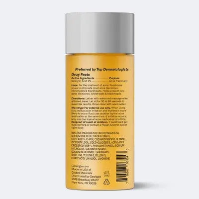 Geologie Clear System Acne Control Face Wash 6 fl oz - New