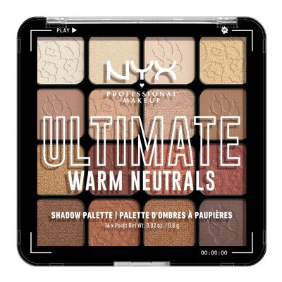 NYX Professional Makeup Ultimate Eyeshadow Palette Warm Neutrals 0.32oz - Imperfect Container by This is Beauty US