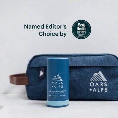 OARS + ALPS Mens Roll-On Natural Deodorant Fresh Ocean Splash Aluminum-Free 2.6oz - New by This is Beauty US