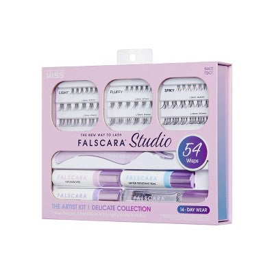 Falscara Studio The Artist Kit Lash Extension Kit Delicate Lash Clusters 57ct - Imperfect Box DestGlow