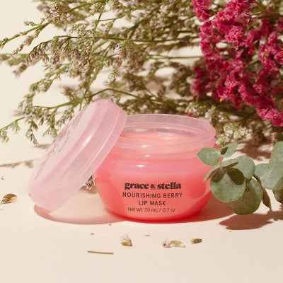 Grace & Stella Nourishing Berry Lip Mask 0.7oz/3ct - New - DestGlow