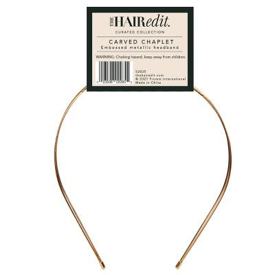The Hair Edit Carved Chaplet Headband - New by This is Beauty US