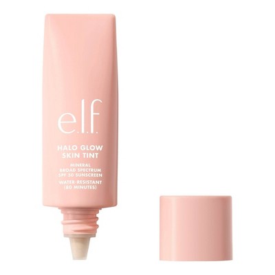 e.l.f. Halo Glow Skin Tint Light Coverage Foundation Mineral SPF 50 5 Light Warm 1 fl oz - Imperfect Box DestGlow