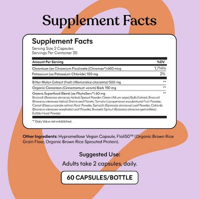Lemme Curb Glucose and Cravings Support Capsules 60ct - New by This is Beauty US