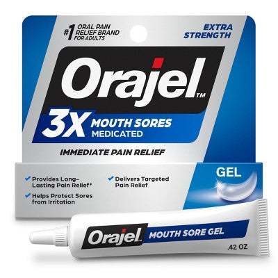 Orajel 3x Medicated Mouth Sores Gel 0.42oz - New by This is Beauty US
