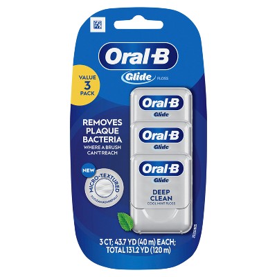 Oral-B Glide Pro-Health Deep Clean Dental Floss Cool Mint 3pk - Imperfect Box by This is Beauty US