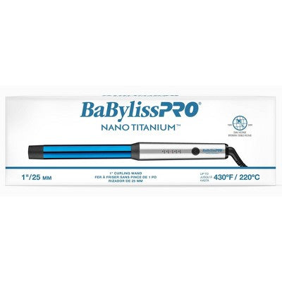 BaBylissPRO Nano Titanium Curling Wand Blue - Imperfect Box by This is Beauty US