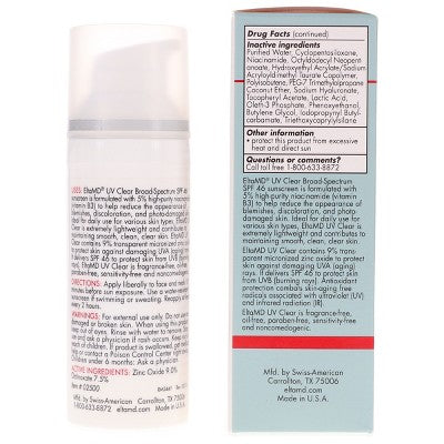 EltaMD UV Clear Broad-Spectrum SPF 46 Facial Sunscreen 1.7 oz - Imperfect Box by This is Beauty US