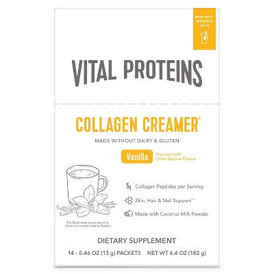 Vital Proteins Collagen Creamer Vanilla Stick Pack Box 0.46oz - New by This is Beauty US