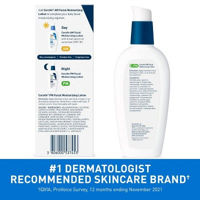 CeraVe PM Moisturizing Lotion Night Cream 3 fl oz - Missing Box by This is Beauty US