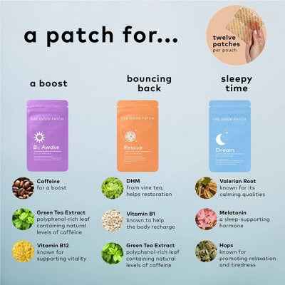 The Good Patch The Essentials Plant-Based Vegan Wellness Patch 12ct - New